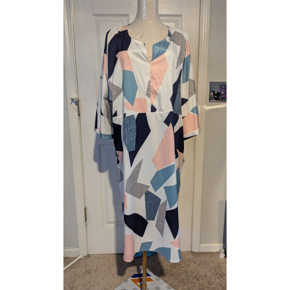 Measeor Geometric design light dress XL - Picture 2 of 7